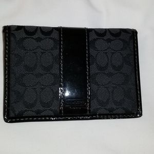 😘 Coach Signature Black Credit Card Wallet 😎